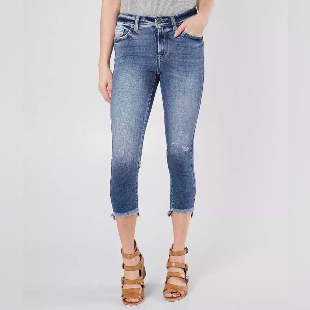 KanCan Signature Mid-Rise Skinny Crop Jeans Size 27